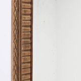 Old beveled mirror, carved frame, mercury glass