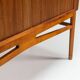 Danish high cabinet in teak with tambour doors Denmark 1960