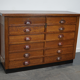 Dutch apothecary furniture in oak mid-twentieth century