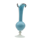 Blue opaline vase