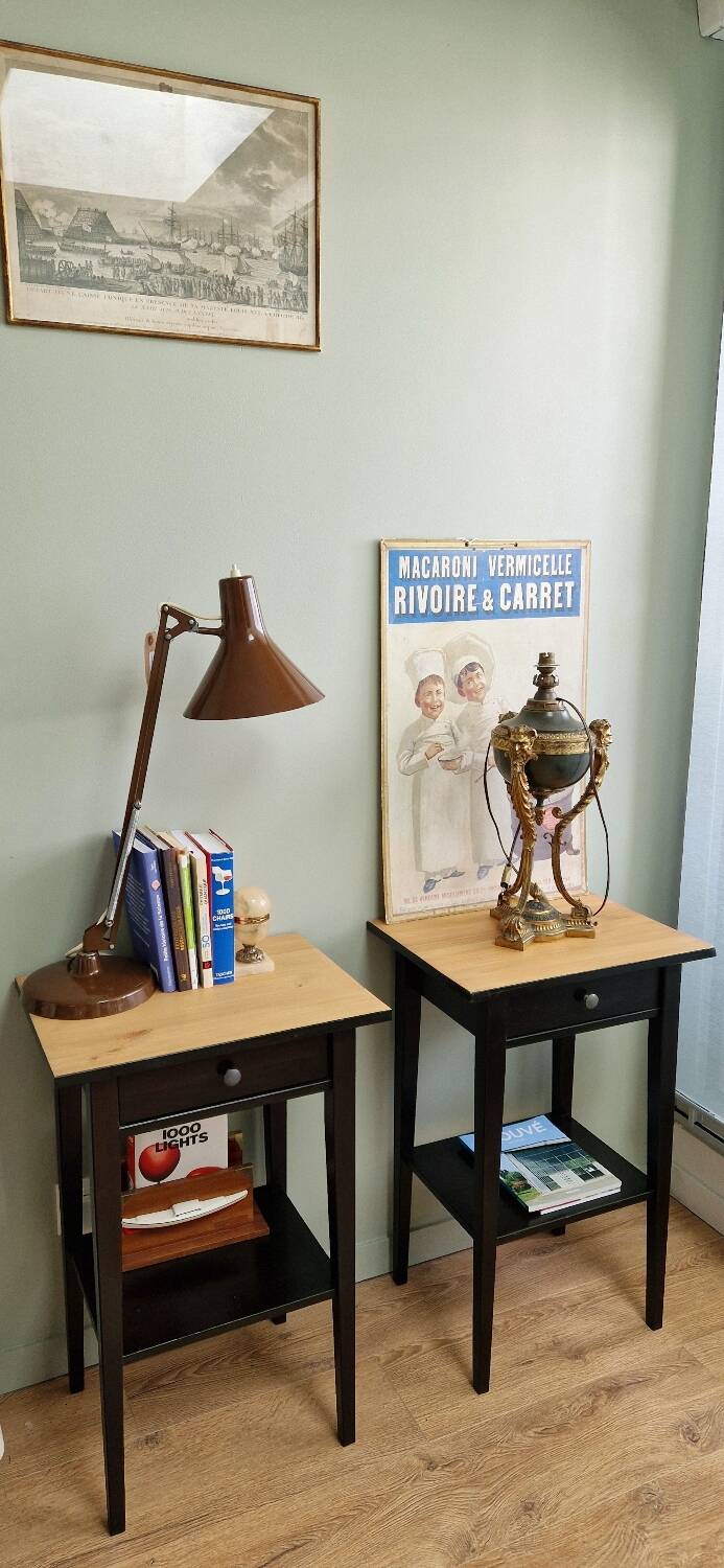 Hemmes solid pine bedside tables