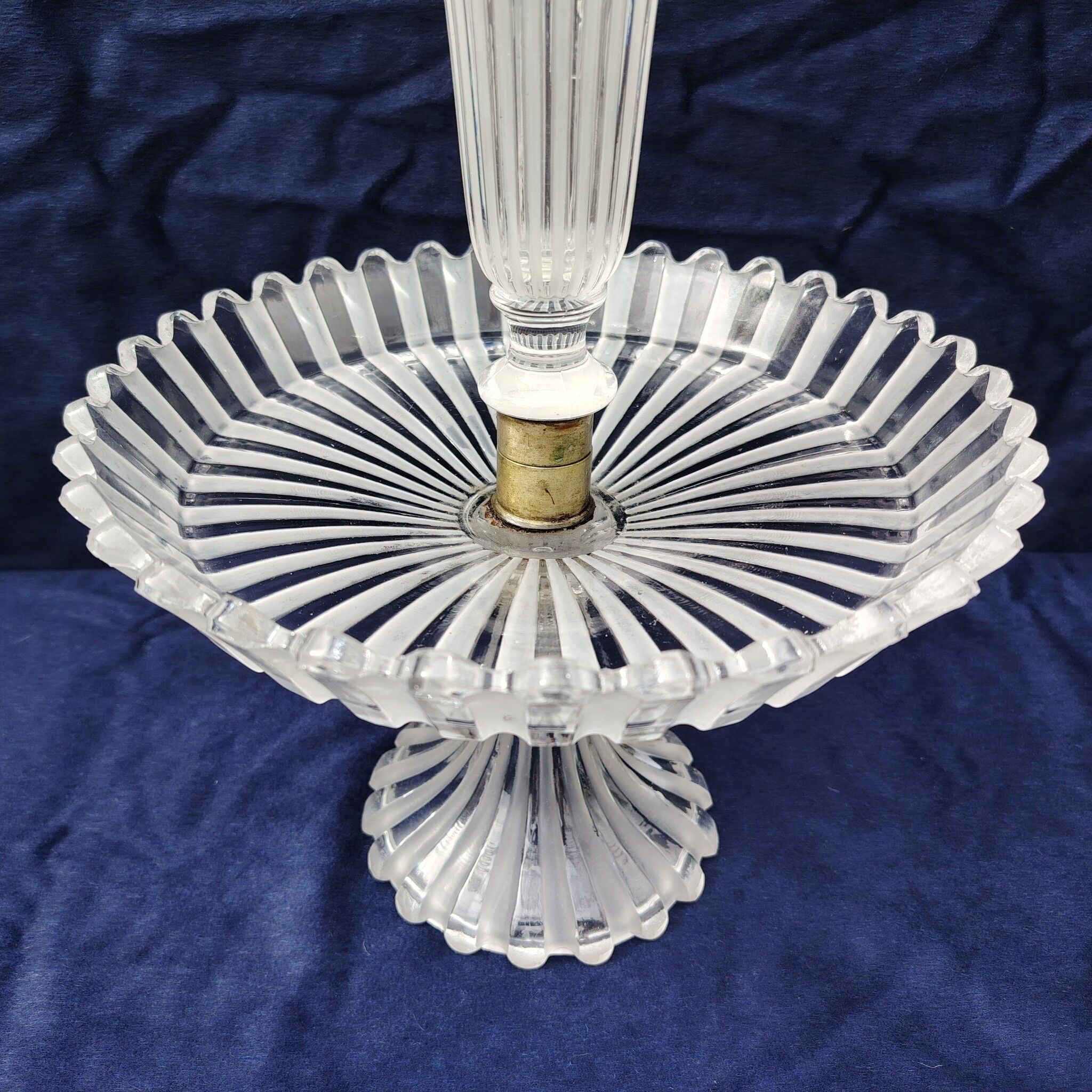Centrepiece/bouquet holder, Baccarat crystal, vintage