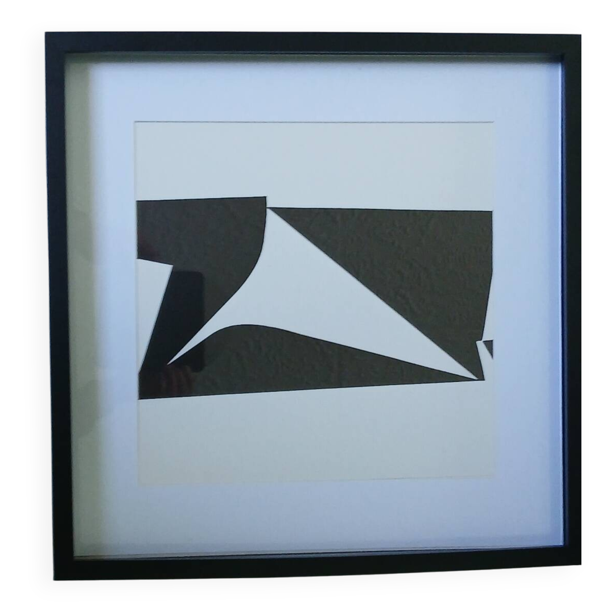 Tableau Vintage Art Optique - Victor Vasarely - Frame 40x40cm