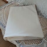 Antique sheet with embroidered initials