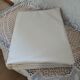 Antique sheet with embroidered initials