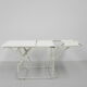 Industrial side table, hospital bed