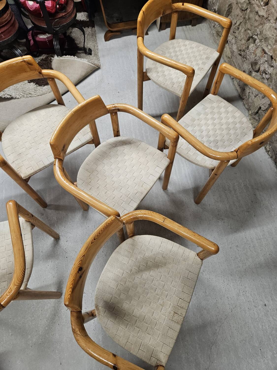 Lot of 6 Rainer Daumiller armchairs