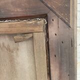 Oil painting on old canvas