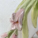 Italian style ceramic flower mirror