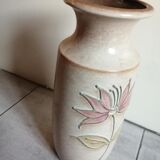 Large vase in fatty lava signed SCHEURICH