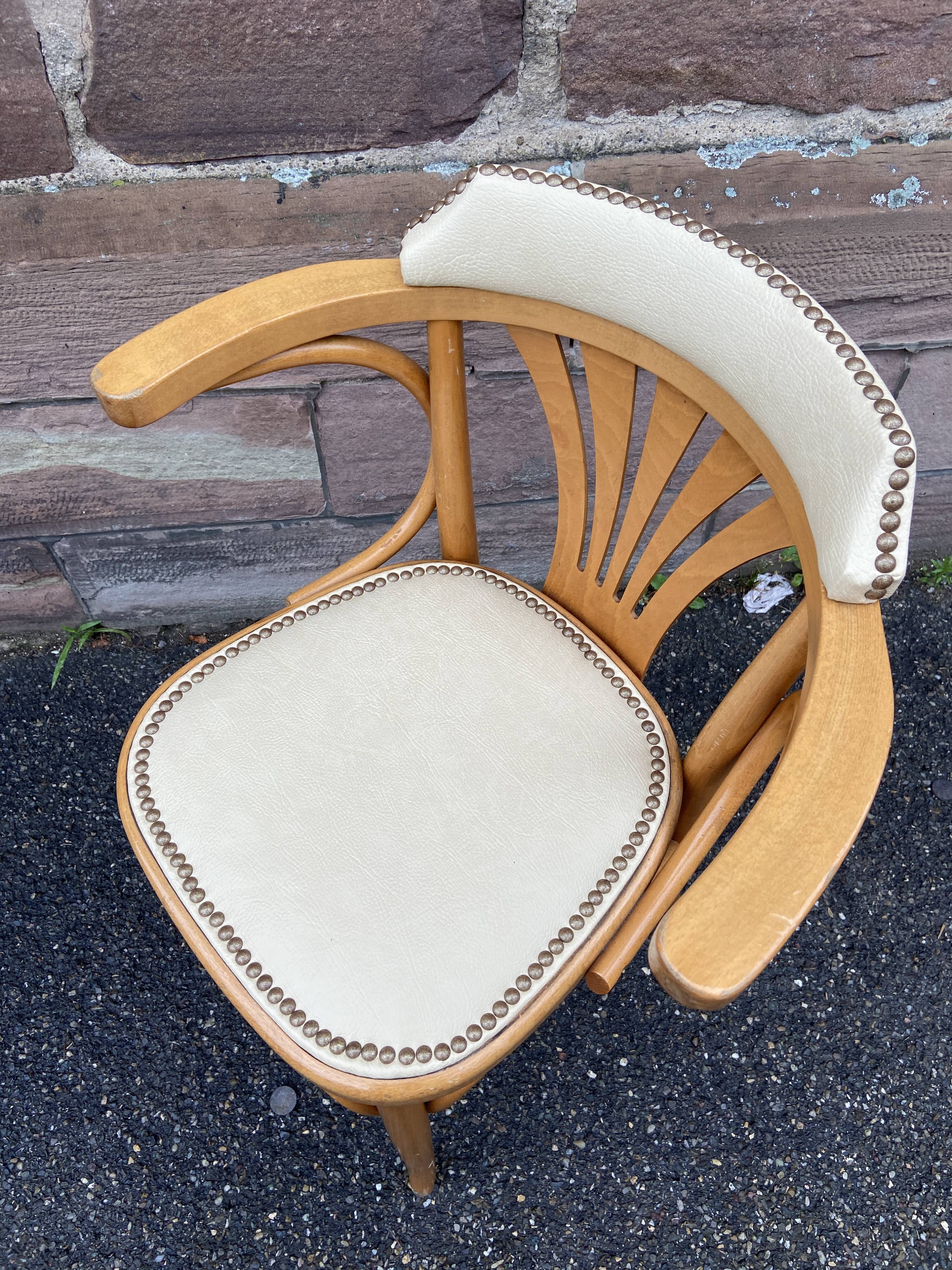 Viennese armchair curved wood