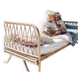 Authentic rattan bed