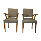 Paire fauteuils bridge