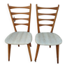 Set of 2 vintage Gaston fish chairs