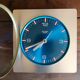 Clock formica vintage wall clock silent square "Quartz Paris"