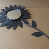 Metal flower mirror Chaty Vallauris, H 49.5 cm