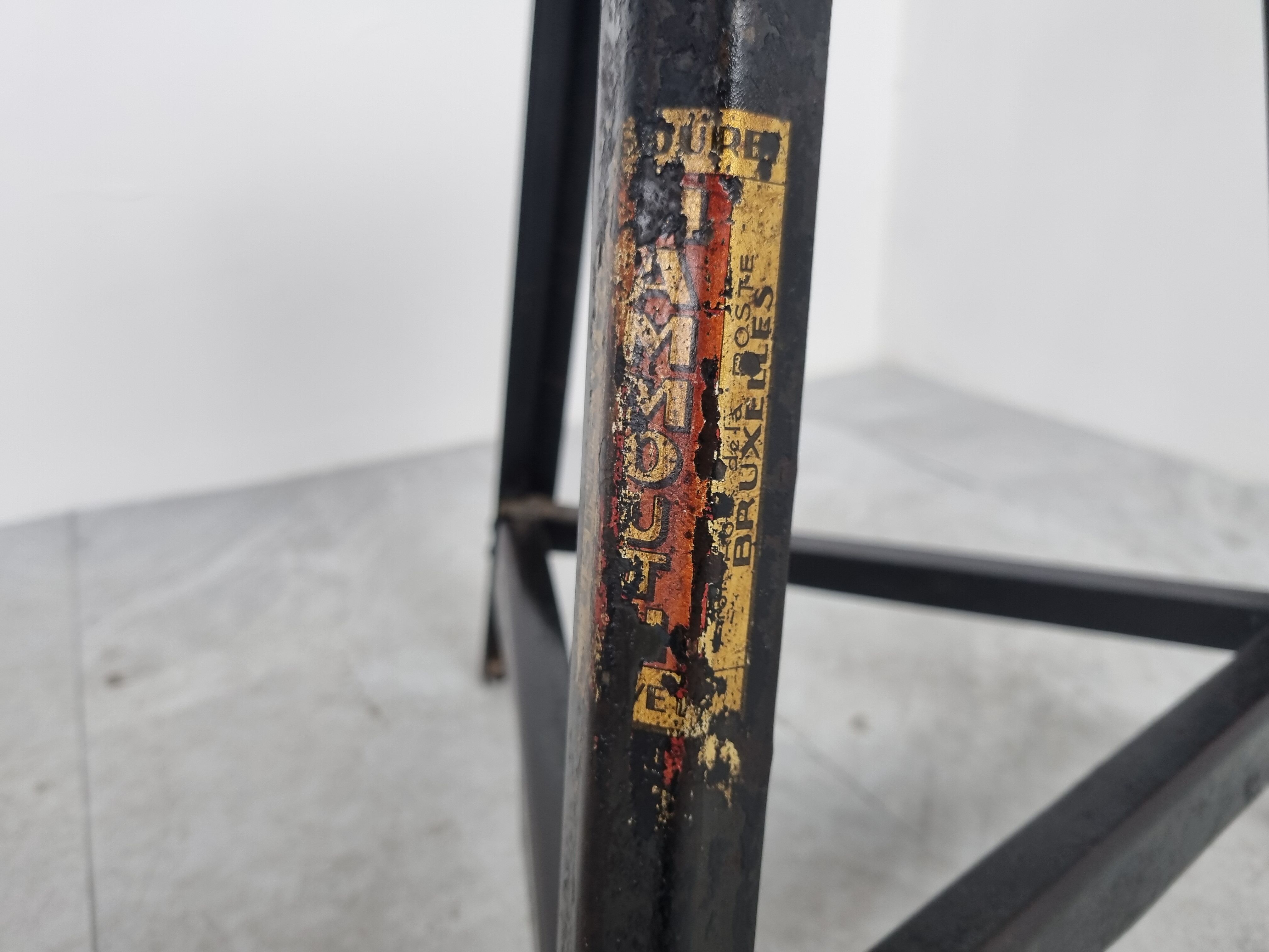 Vintage industrial stool, 1950s