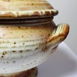 Glazed stoneware pot, Prudhomme La Borne vintage 60s-70s