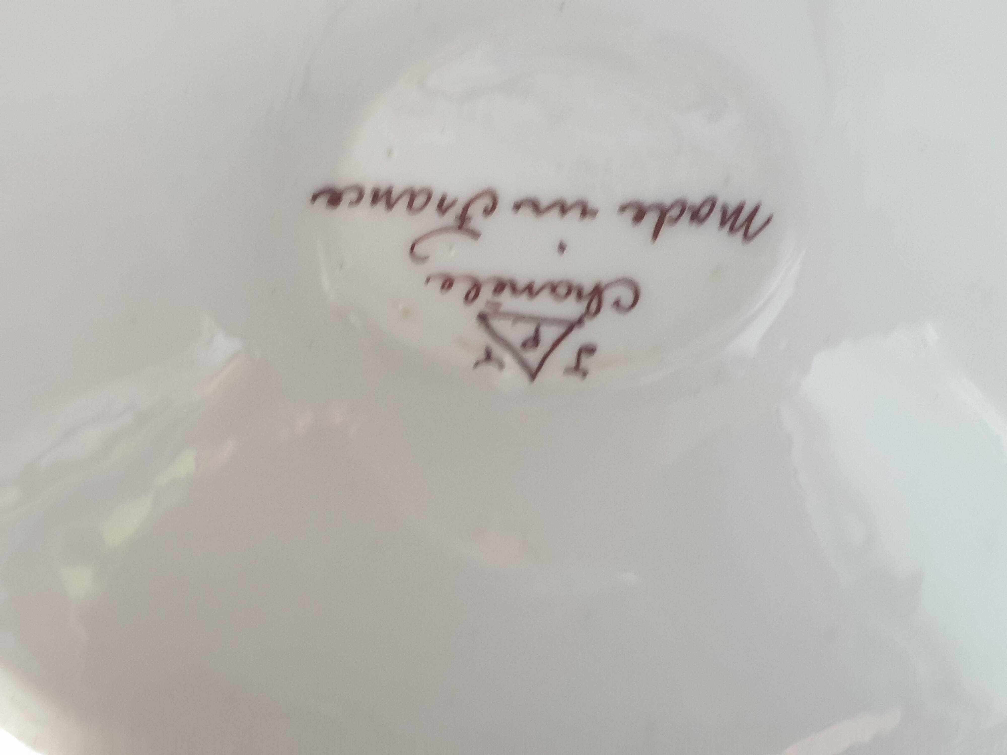 Porcelain vase signed chanèle made in France