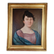 Portrait à l'huile Ecole Française début XIXe siècle d'une jeune femme  Bel état SB