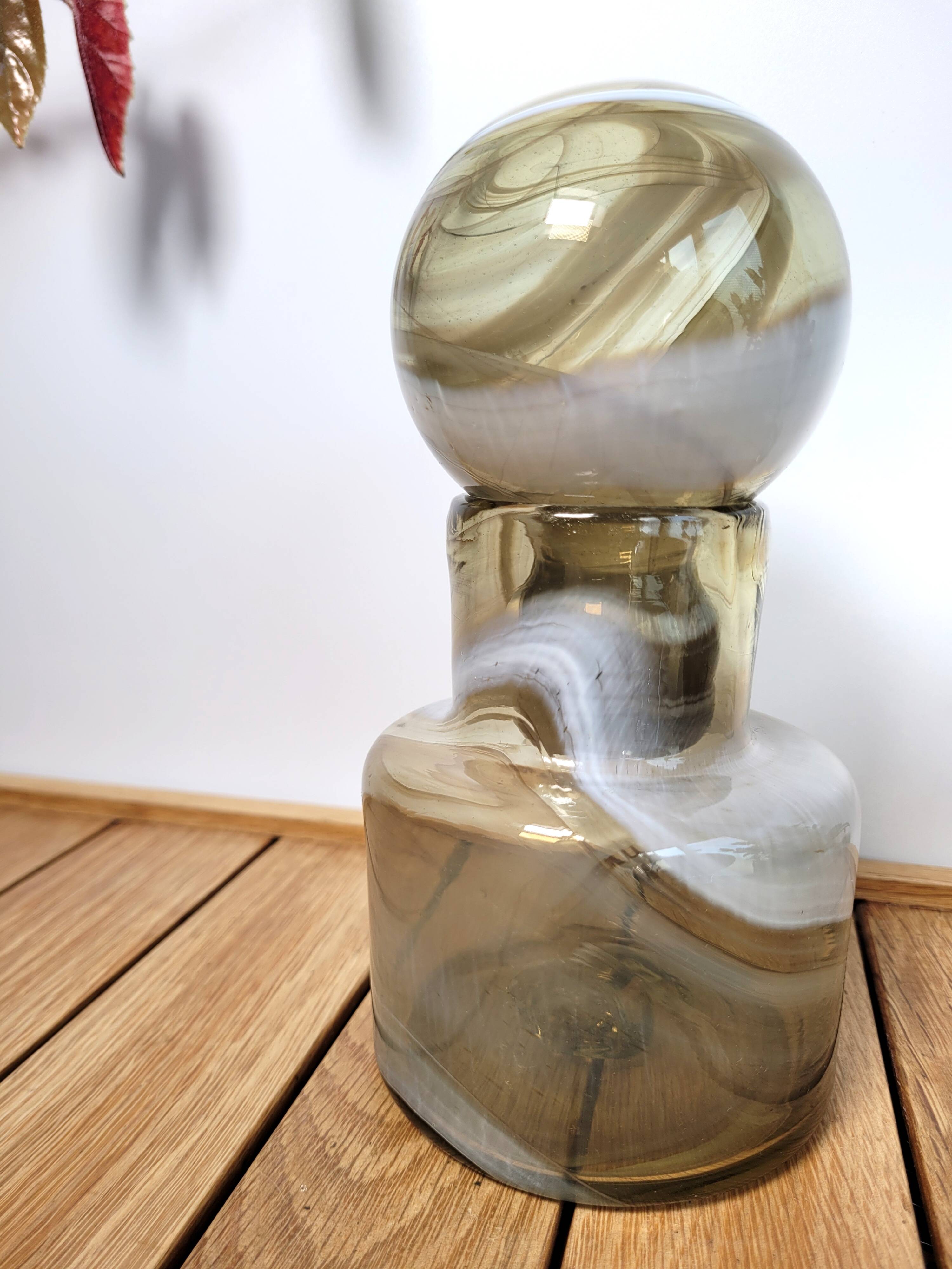 Bocal verre soufflé 1970 Maure Vieil