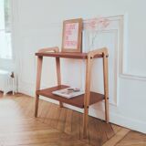 Renovated vintage Scandinavian style modernist shelf, 1960s.