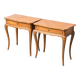 Pair of vintage wooden bedside tables from the 1950s modernism