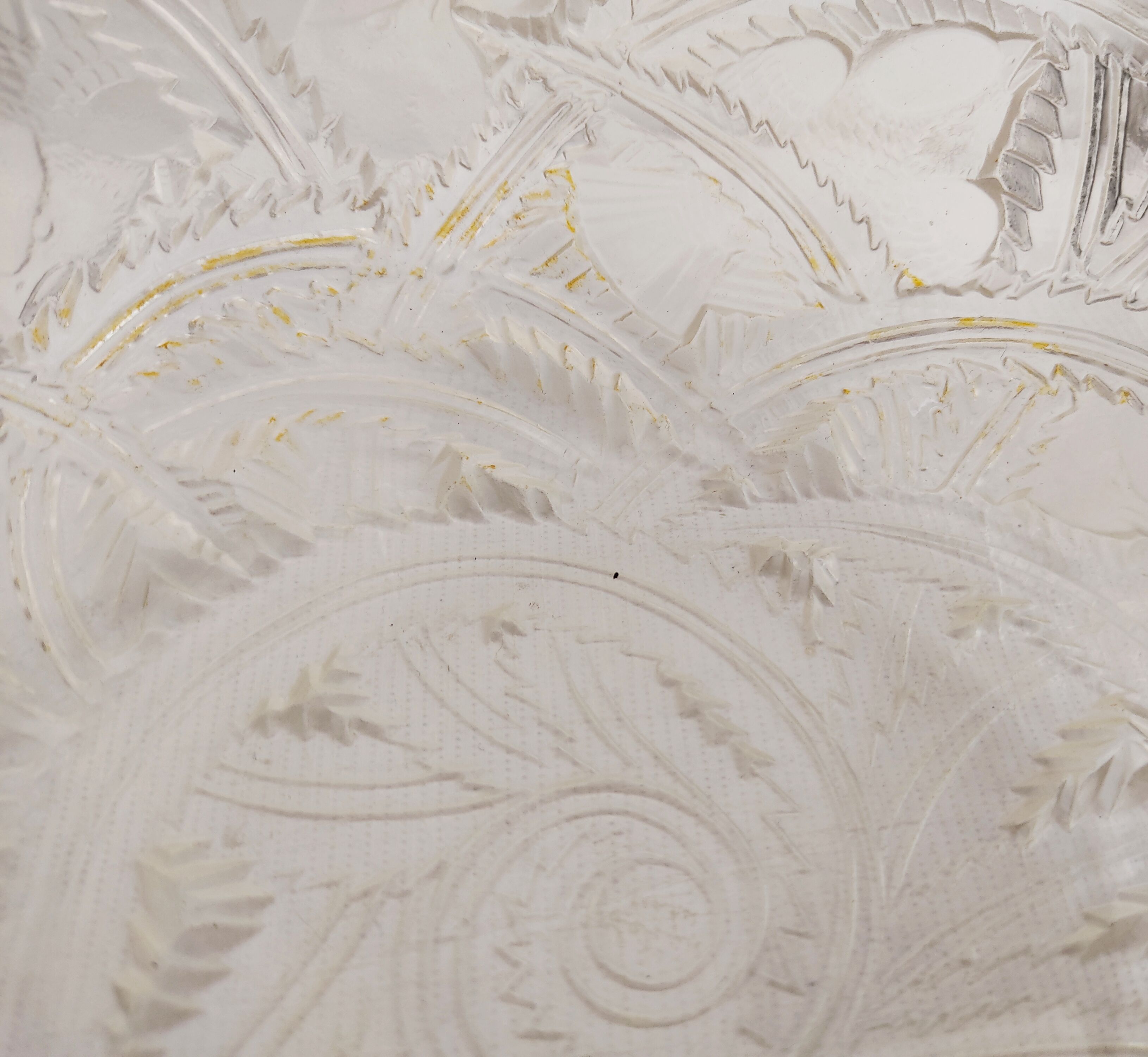 Coupe Lalique pinsons et feuillages signée