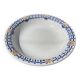 Round, shallow ceramic salad bowl from Saint Amand