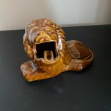 Cendrier céramique lion