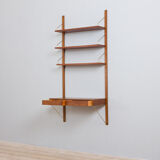 Poul Cadovius teak wall unit with a desk and 3 shelves, Denmark, 1960s