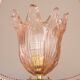 Lustre en verre de Murano rose Jewel de Barovier e Toso, années 1950