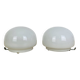 Pair of vintage opaline ball wall lights, 1960s