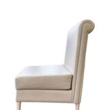 Fauteuil lounge à dossier roulé, années 2000