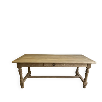 Old farmhouse table - solid oak wood