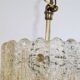 Glass and brass pendant lamp by Carl Fagerlund 1970
