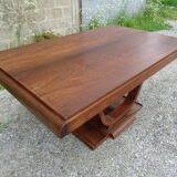 Art deco table with rosewood extensions
