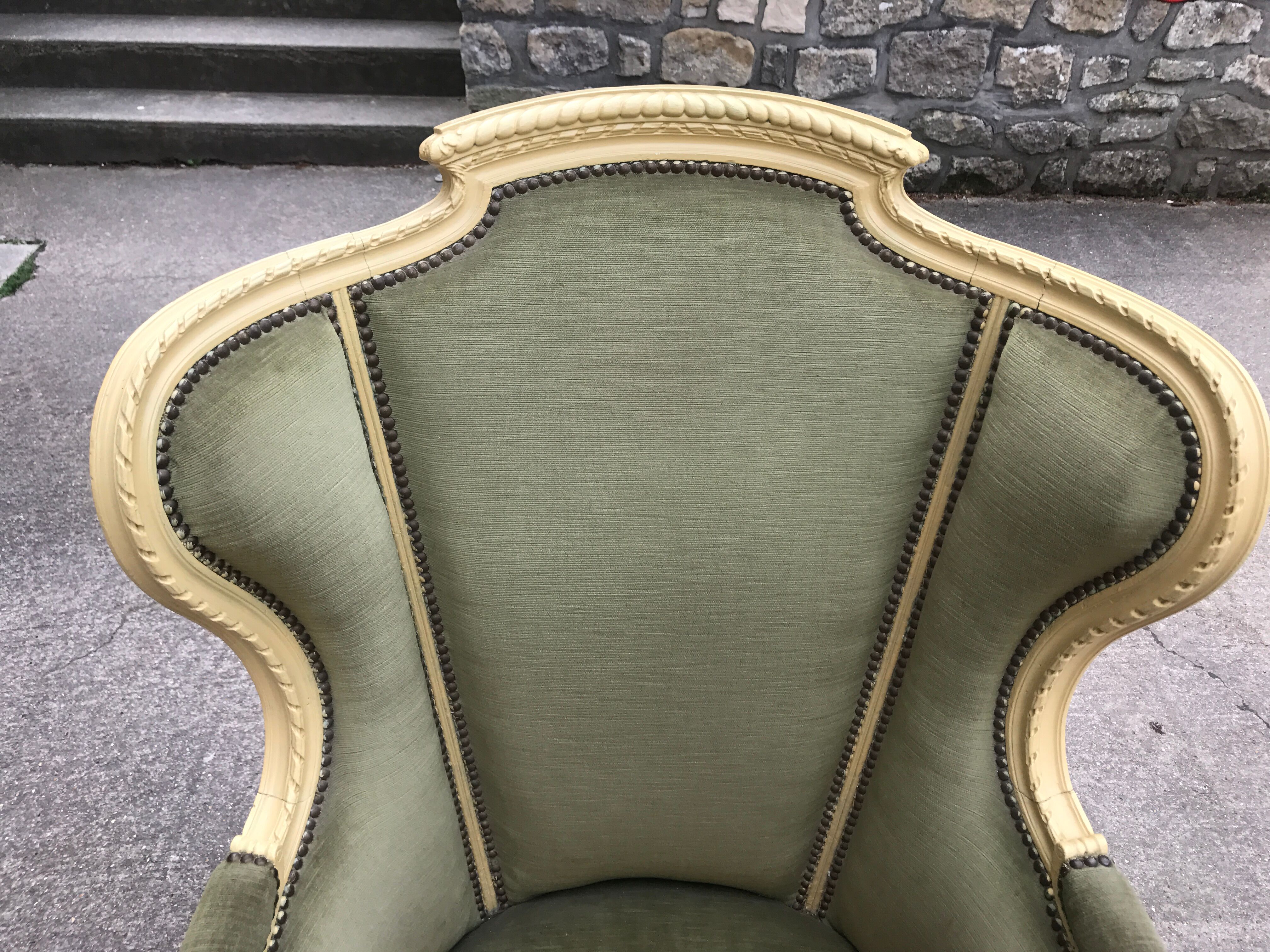 Louis XVI Bergere armchair