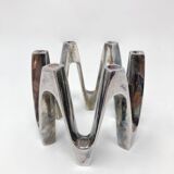 Silvered Metal CandleHolder by Jens Quistgaard, 1970s