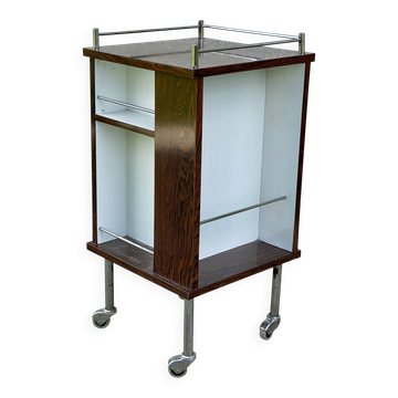 Vintage 1970s roulette bar serving trolley