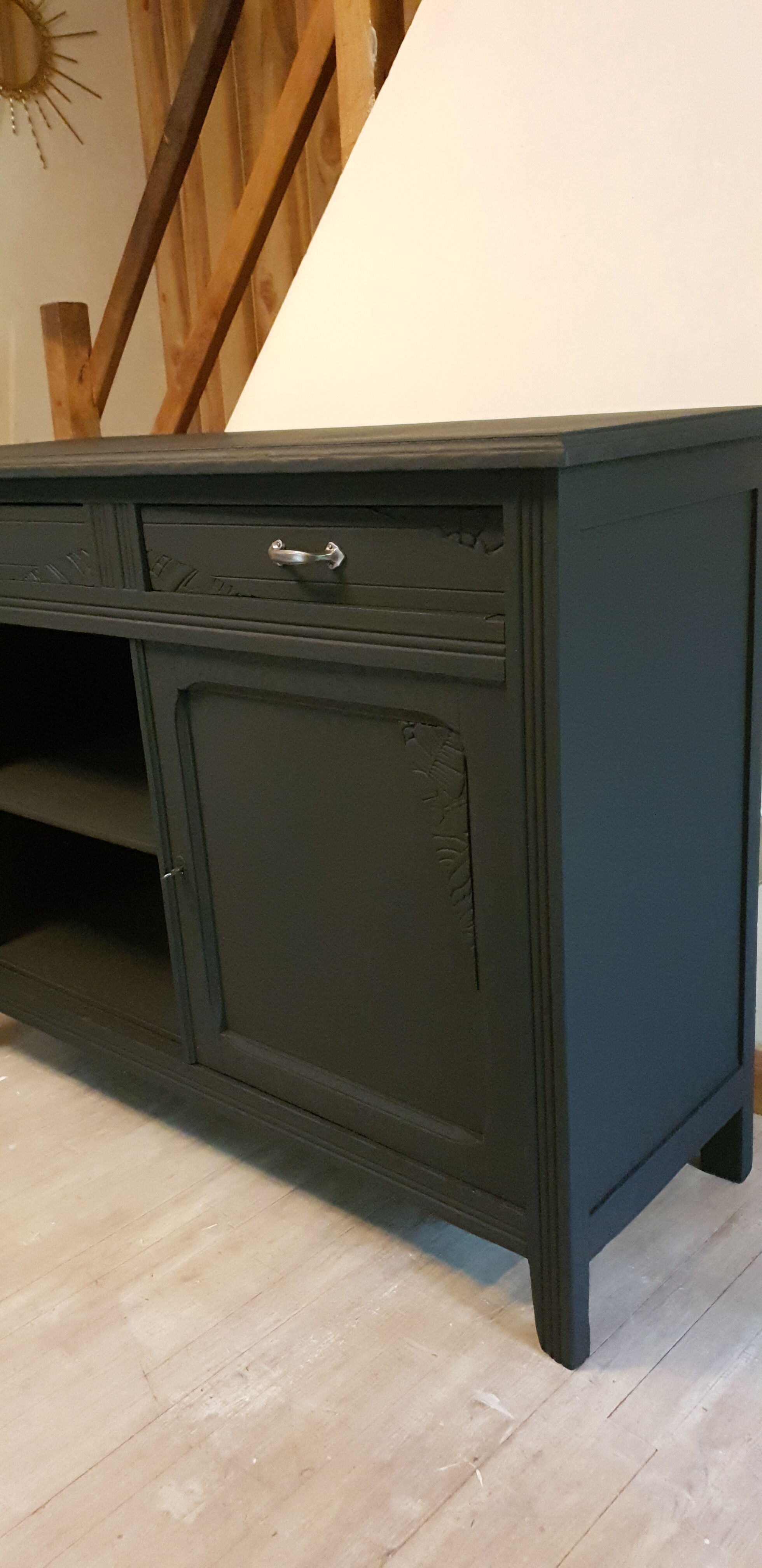 Black art deco buffet