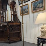 Louis XV floor lamp with bronze reflector by Lucien Gau