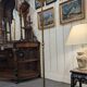 Louis XV floor lamp with bronze reflector by Lucien Gau