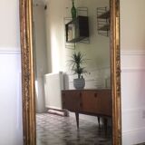 Golden mirror with gold leaf 87x160cm