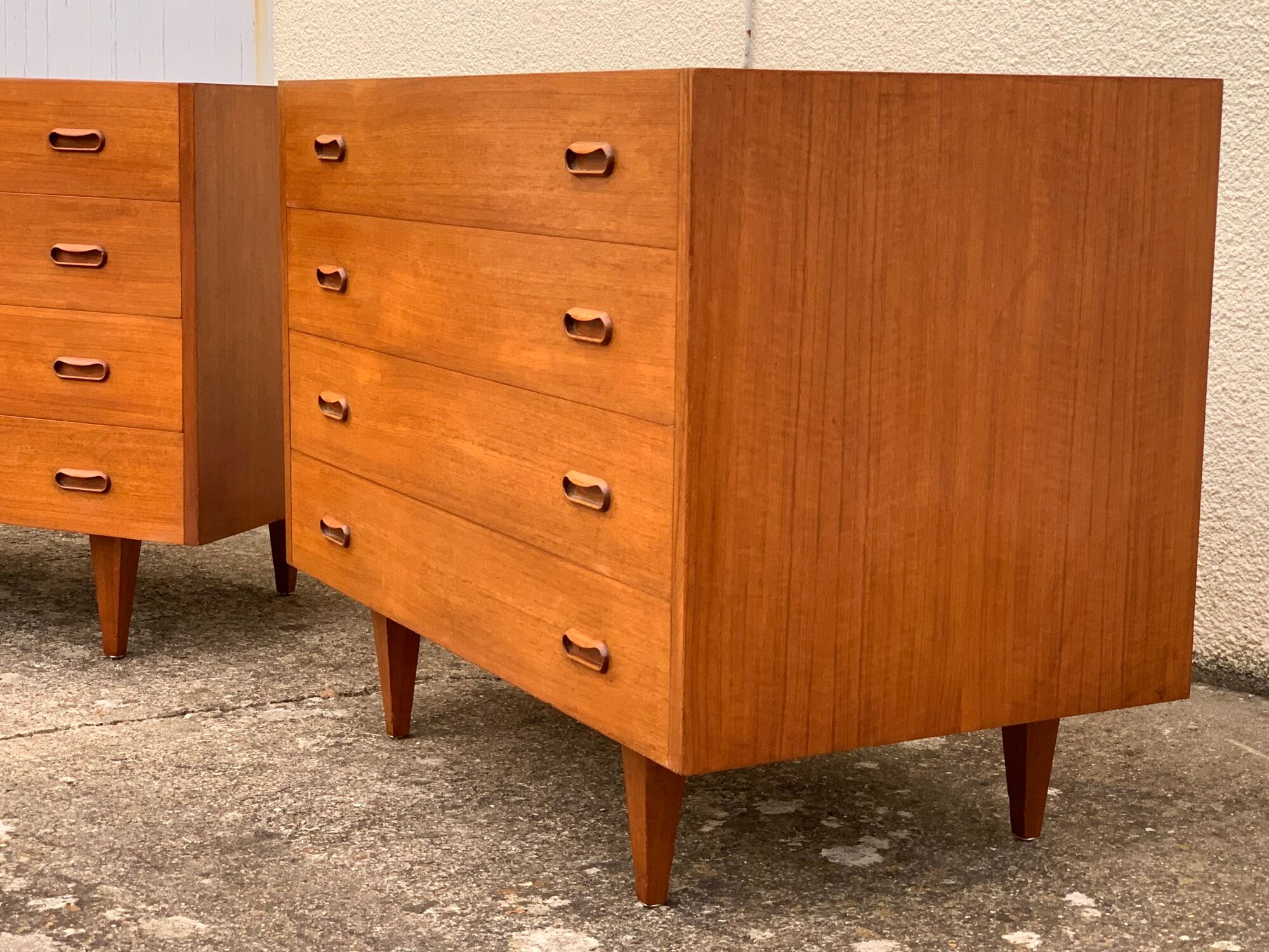 Pair of Scandinavian teak chests of drawers 1960