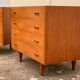 Pair of Scandinavian teak chests of drawers 1960