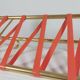 Vintage mid century wall mount brass wardrobe coat rack