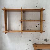 Trio d'étagères constructivistes en pin style Regain