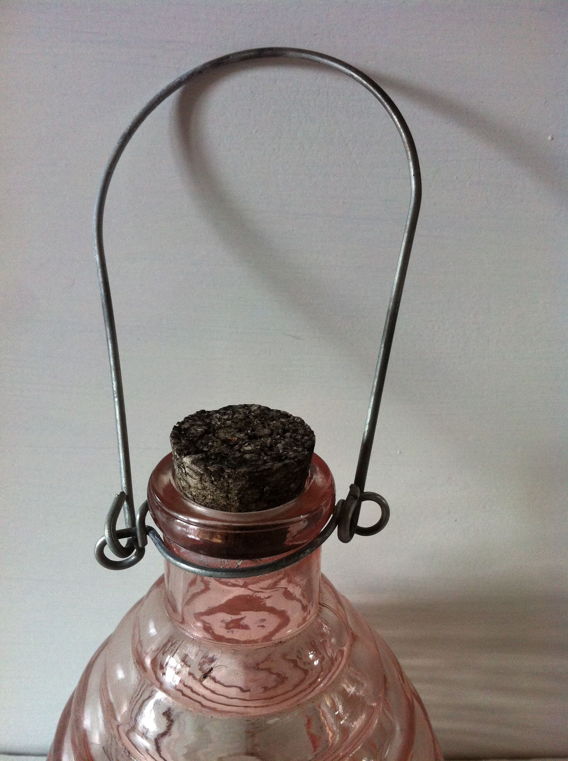 Old insect trap in blown glass