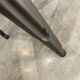 Genuine TOLIX H75 industrial high bar stool, stackable, varnished metal.